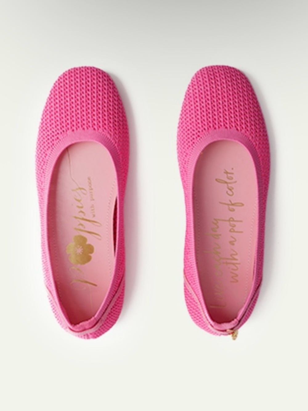 Poppies W/ Purpose The Signature Pink Shoe With Dust Bag Size 9M